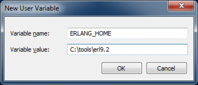 environment variable erlang home