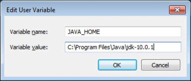 java 10 set home