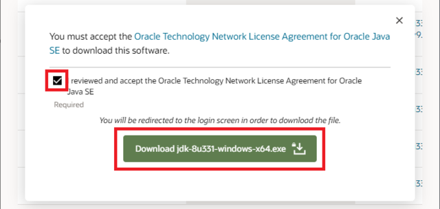 java 8 oracle jdk download license