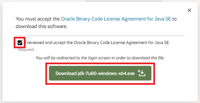 jdk 7 oracle download license