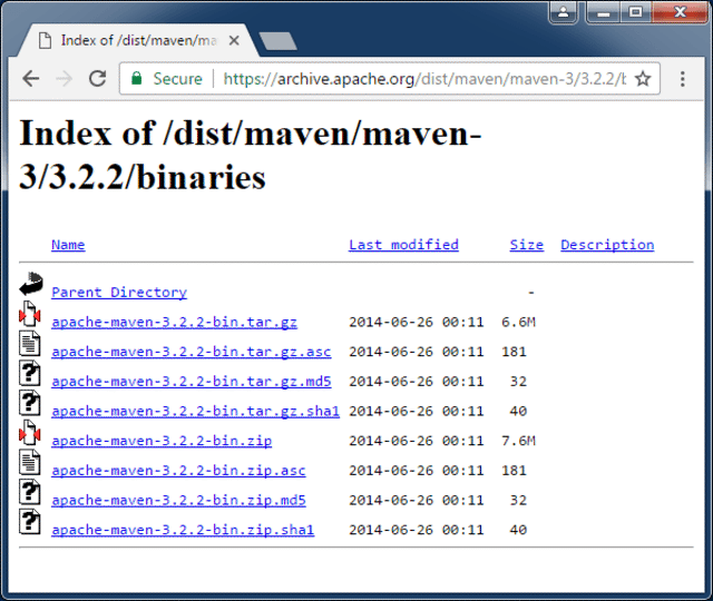 maven 3.2 archive download page