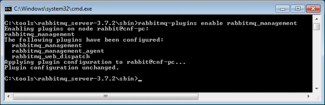 rabbitmq enable management console