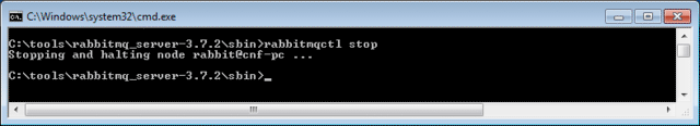 rabbitmq stop