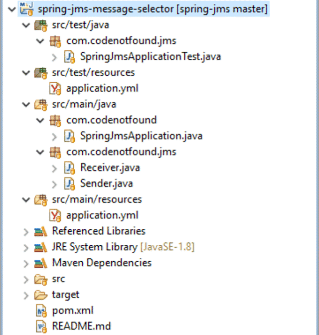 Spring JMS Message Selector Example CodeNotFound