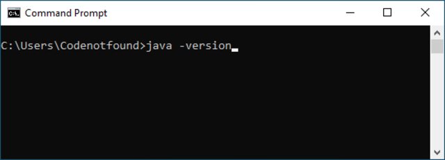 windows cmd java version