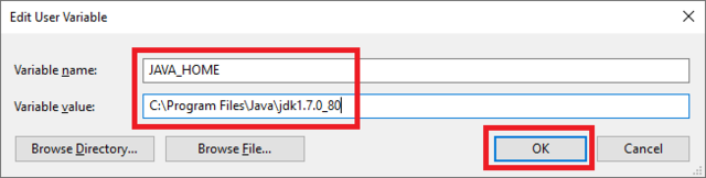 windows new user variable java 7 home
